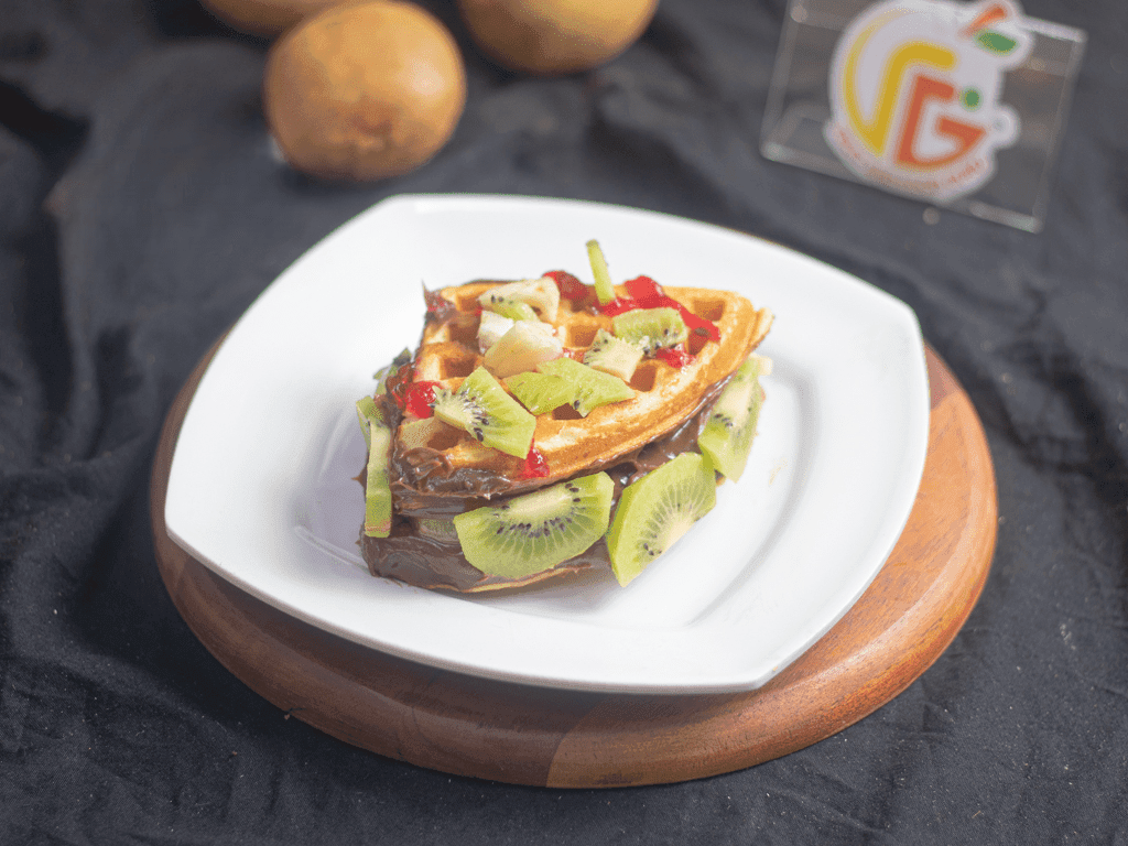 Healthy Fruit Waffle