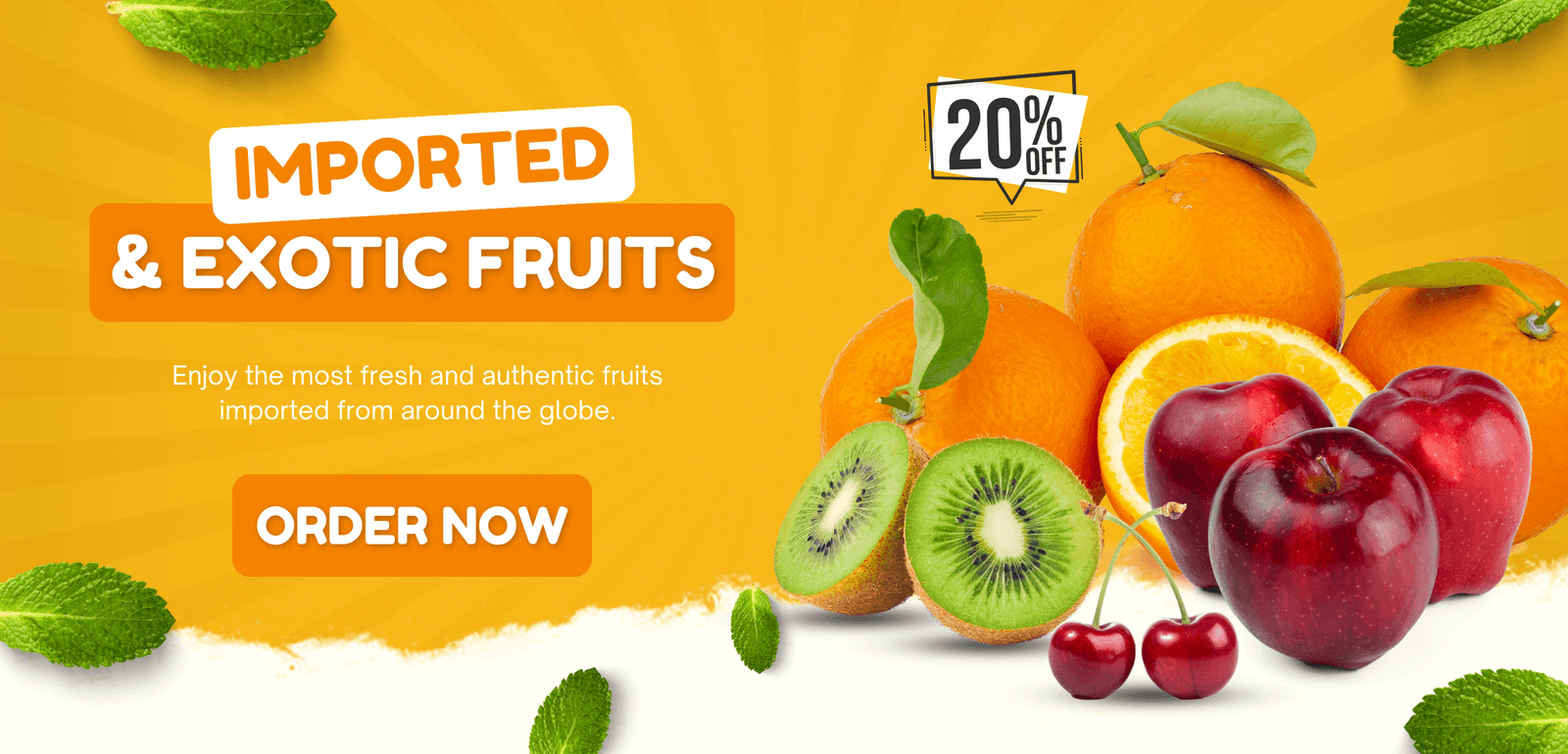 FFG Imported & Exotic Fruits Banner 1350X650 px