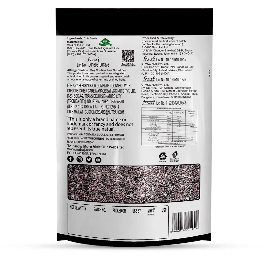 Nutraj Chia Seed 200 g - Image 3