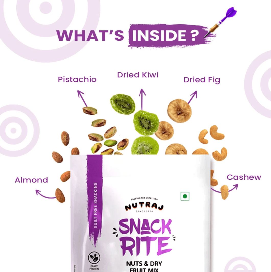 Nutraj Snackrite & Nuts Dry Fruit Mix 150 g - Image 3