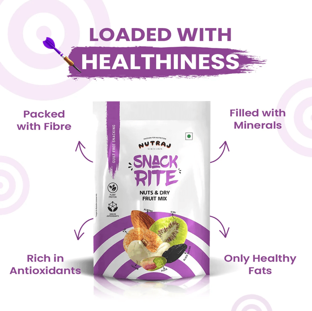 Nutraj Snackrite & Nuts Dry Fruit Mix 150 g - Image 4