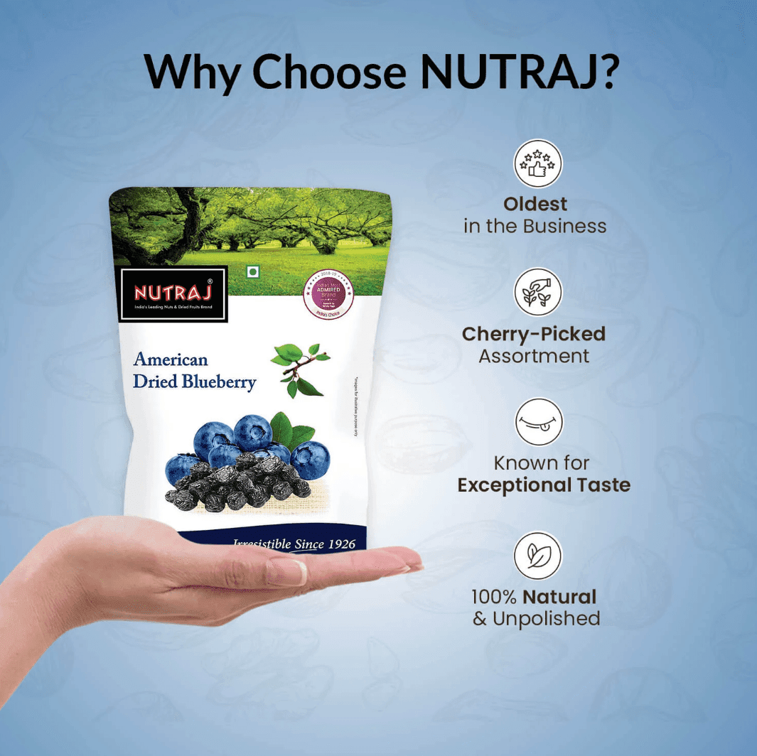 Nutraj Dried Blueberries 200 g - Image 3