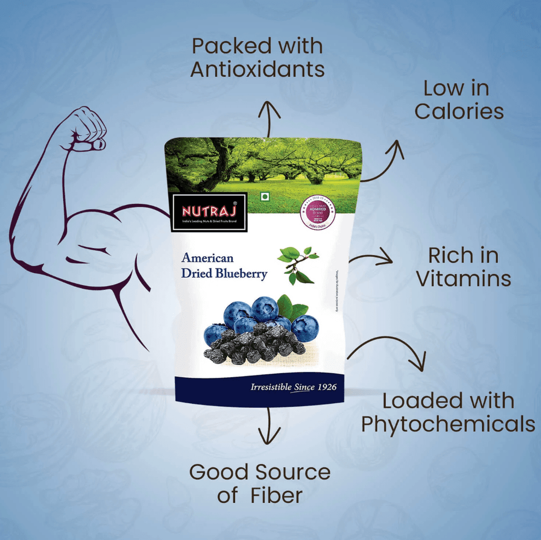 Nutraj Dried Blueberries 200 g - Image 4